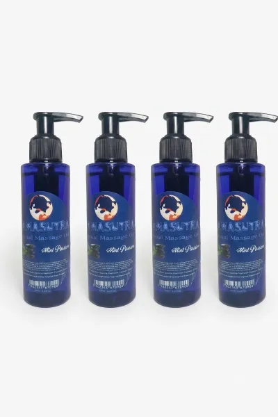 Mint Passion Aromalı Vücut Masaj Yağı 125 ml 4'lü Set