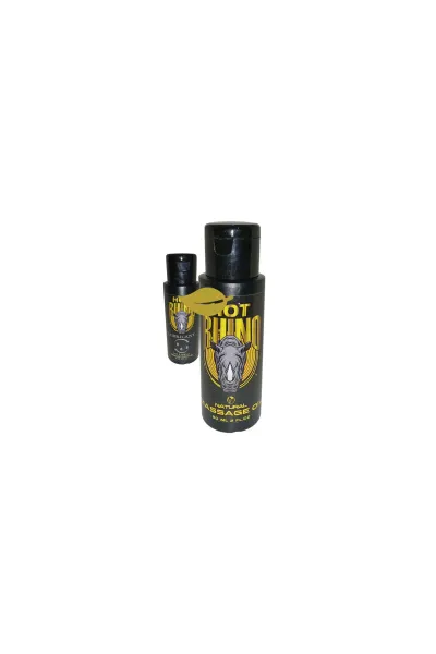 Hot Rhino Doğal Vücut Masaj Yağı 50 ml x 2