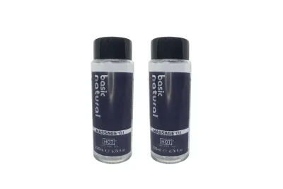 Basic Natural Masaj Yağı 200 ml Vücut Masaj Yağı x2