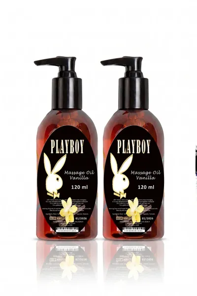 Playboy Vanilya Aromalı Vücut Masaj Yağı 120 ml x2