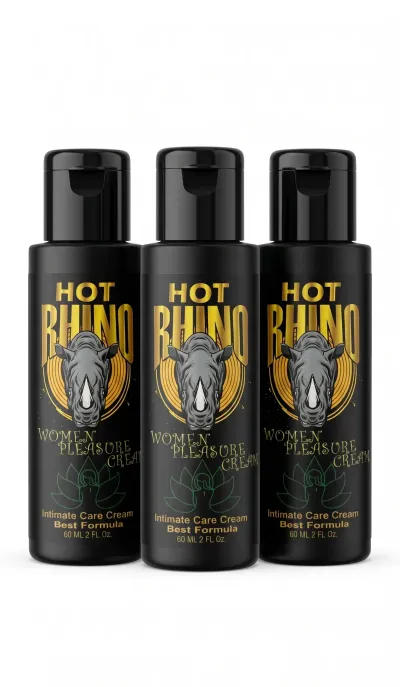 HOT RHINO Women's Pleasure Cream 60 ml Kadın Bölgesel Bakım Kremi 3'lü