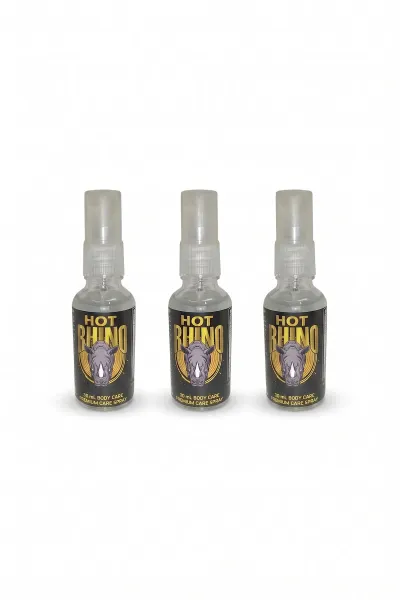 Hot Rhino Body Care Vücut Spreyi 30 ml Unisex 3'lü Set