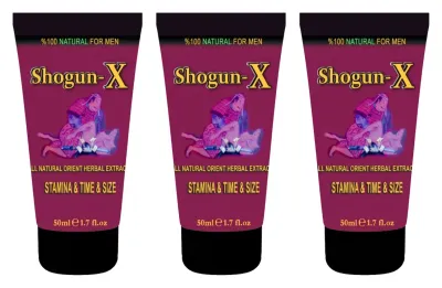 Shogun-X Erkek Masaj Kremi 50 ml x3