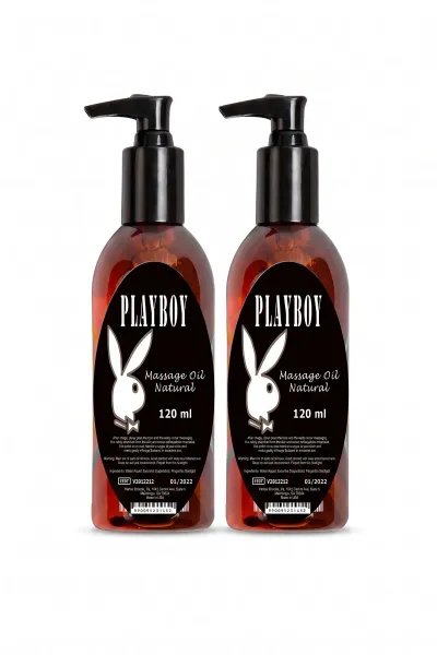 Playboy Natural Vücut Masaj Yağı 120 ml x2