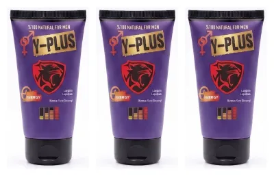 Y-Plus Erkek Masaj Kremi 50 ml L-Arginin ve Bitkisel İçerikli 3 Adet