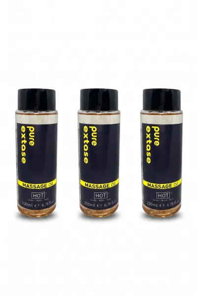 Pure Extase Vücut Masaj Yağı 200 ml 3'lü Paket
