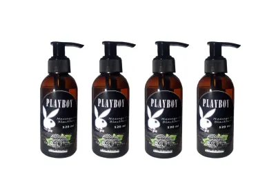 PLAYBOY Böğürtlen Aromalı Masaj Yağı 120 ml x4