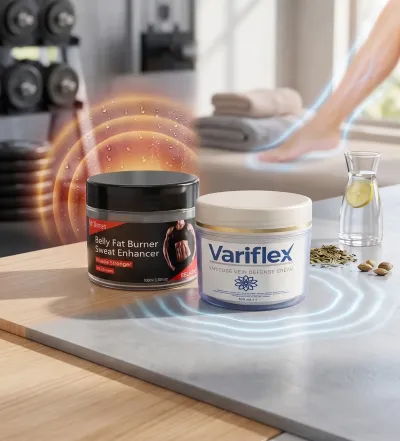 EELHOE Belly Fat Burner 100 ml Vücut Masaj Kremi ve Variflex Bacak Bakım Kremi Seti