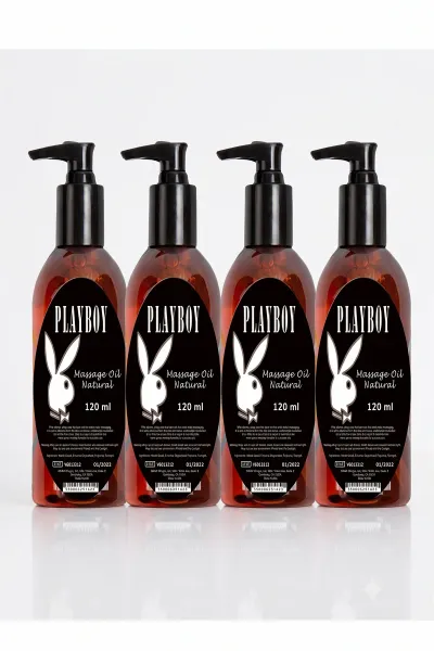 Playboy Natural Vücut Masaj Yağı 120 ml x4