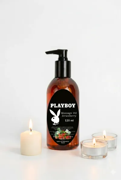 Playboy Çilek Aromalı Vücut Masaj Yağı 120 ml