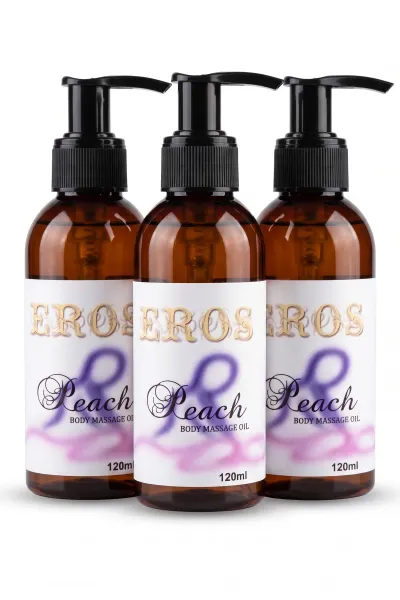 Şeftali Aromalı Vücut Masaj Yağı 120 ml x3