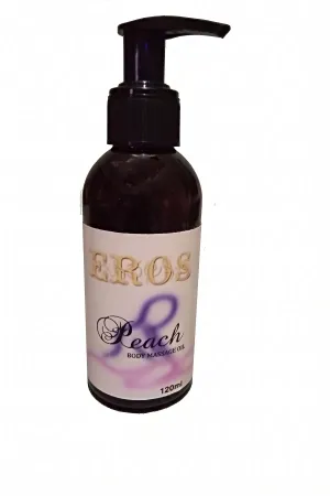 Peach Aromalı Vücut Masaj Yağı 120 ml Body Massage Oil Nemlendirici Kişisel Bakım Yağı x2