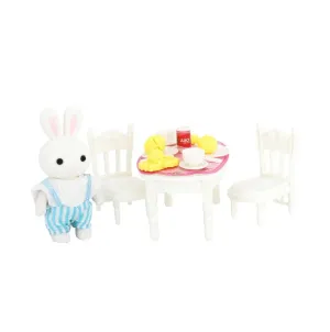 BAY DREAMY MİNİ TAVŞAN- AKSESUARLI YEMEK MASASI SE 6621-3