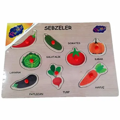 AHŞAP TUTMALI SEBZELER