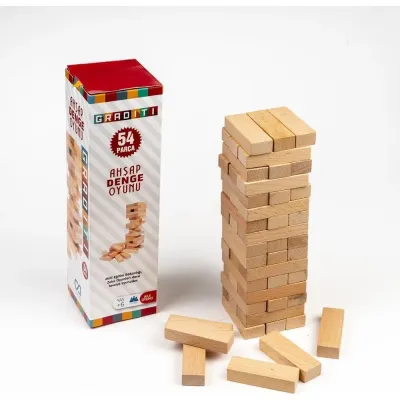 GRADİTİ AHŞAP DENGE OYUNU 54 PRÇ