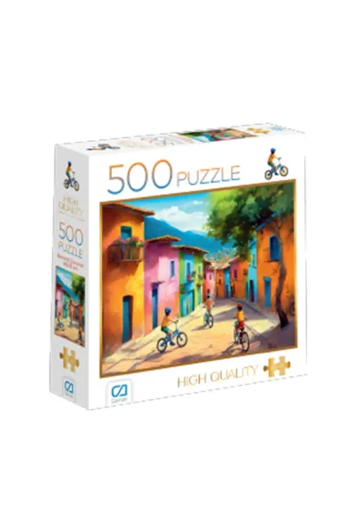 BİSİKLETLİ ÇOCUKLAR PUZZLE 500