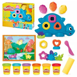 PLAY-DOH SHAPES AND COLORS DINO