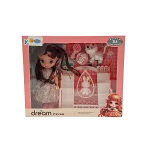 KUT. AKSESUARLI 15 CM. PRENSES BEBEK