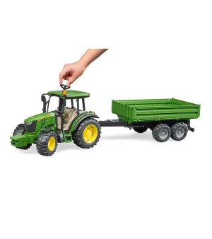 Bruder John Deere 5115 Traktör Römork 02108