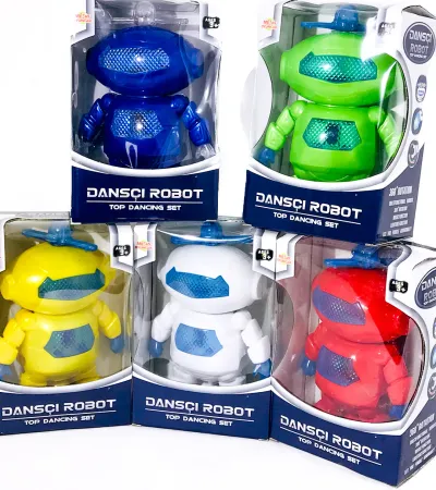 PİLLİ IŞIKLI MÜZİKLİ DANSÇI ROBOT