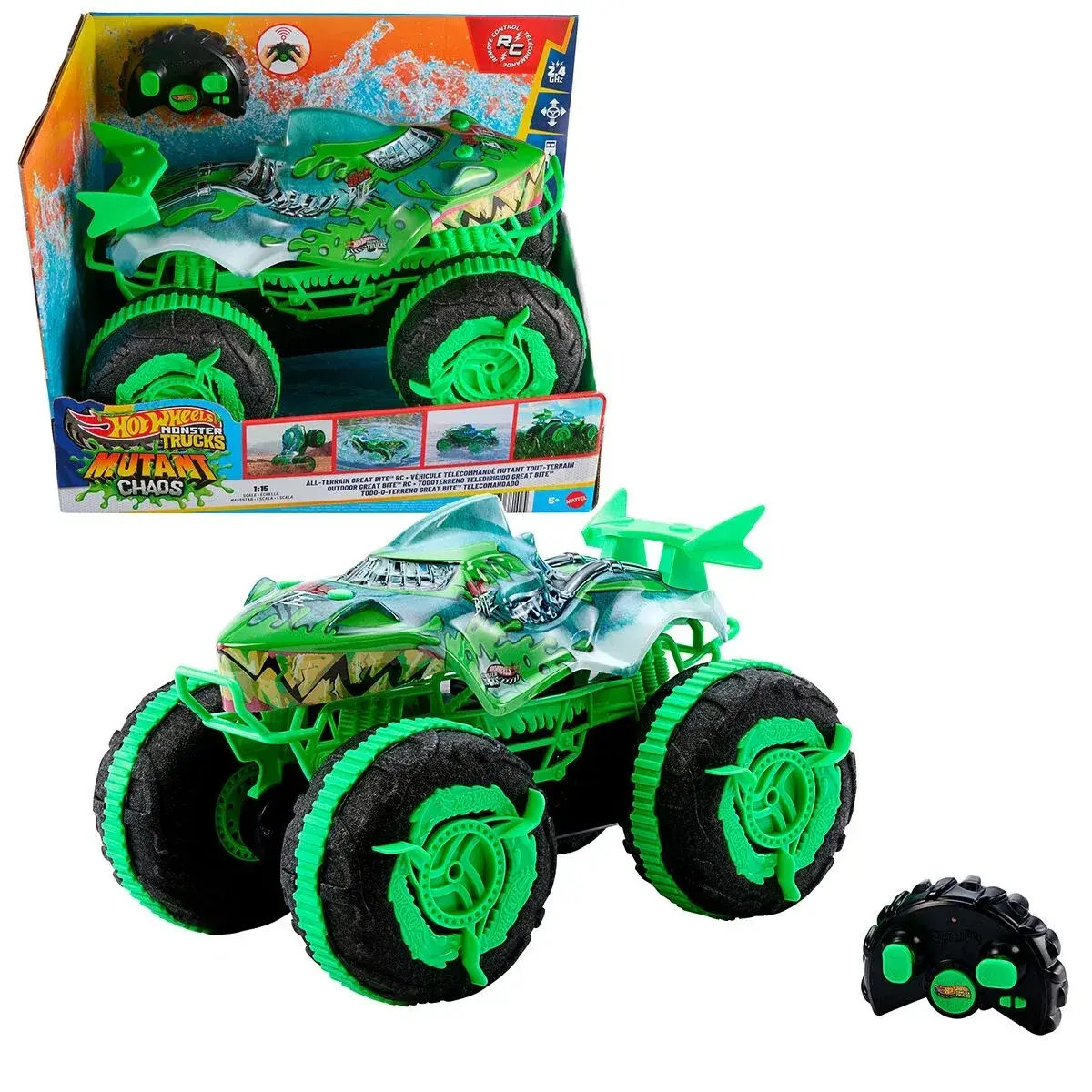 Mattel 1:15 HW Monster Tru.Mutant Great Uzaktan Kumandalı