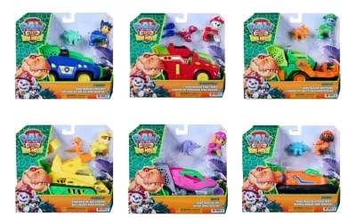 PAW PATROL DİNO FİLMİ TEMALI ANA ARAÇLAR VE FİGÜRLERİ - ASORTİLİ