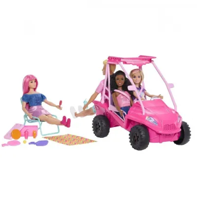 Barbie® Mysteries™ Beach Detectives Plaj Arabası™ Bebek, Araç ve Aksesuarları