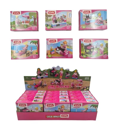 KIZ FİGÜR BLOKLAR 12 Lİ STAND
