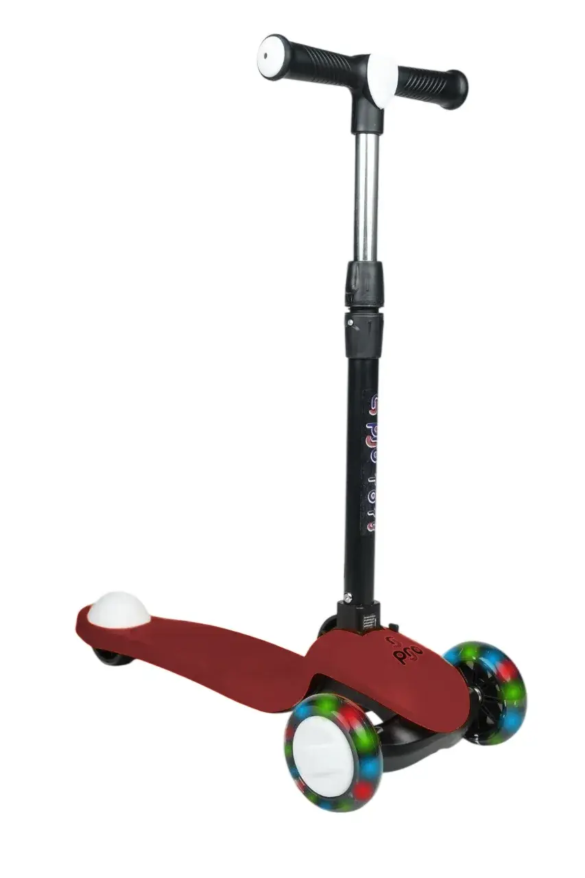 PRO WHEELS IŞIKLI SCOOTER BORDO 3+ 50 KG