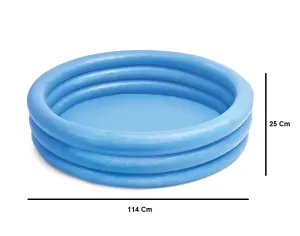 Intex 59416 Cristal Renkli 3 Bölme Havuz 114 cm