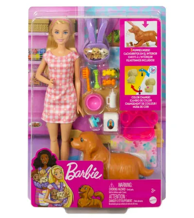 Barbie® ve Yeni Doğan Köpekler Oyun Seti