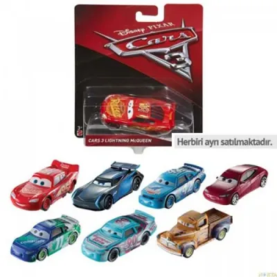 Mattel Cars 3 Tekli Karakter Araçlar DXV29