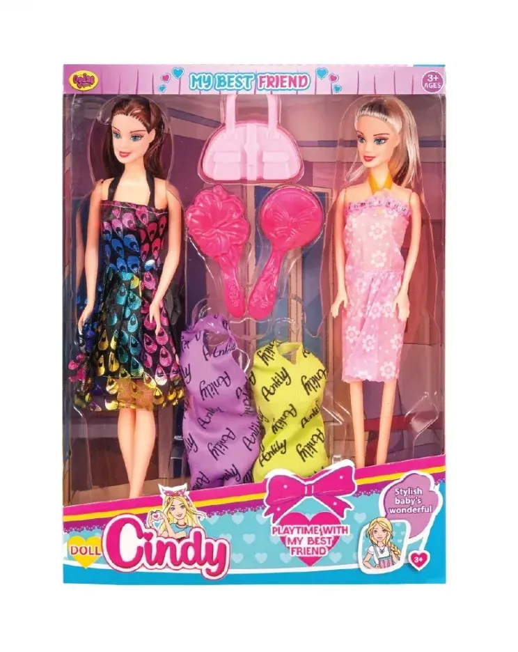 02277 CINDY DOLL 2Lİ BEBEK*36*