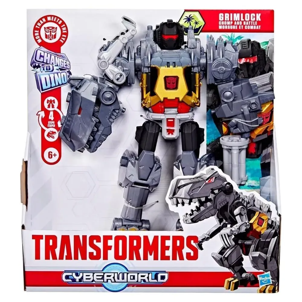 TRANSFORMERS CYBERWORLD CHOMP & BATTLE GRIMLOCK