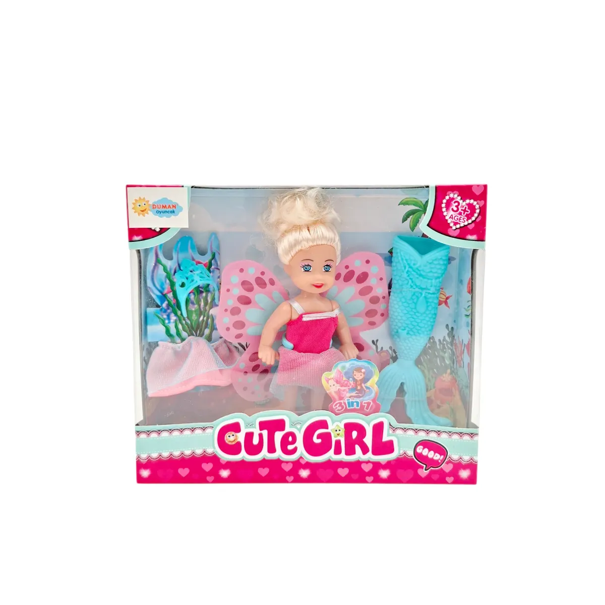 12 CM. KUTUDA ELBİSELİ BEBEK ***YENİ