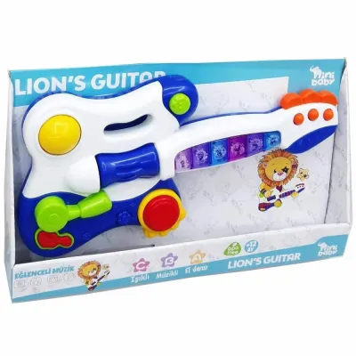 NİNİ BABY GİTAR LİON IŞIKLI SESLİ MÜZİKLİ