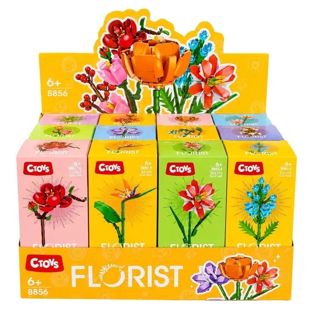ÇİÇEK BLOKLAR STAND 12'Lİ
