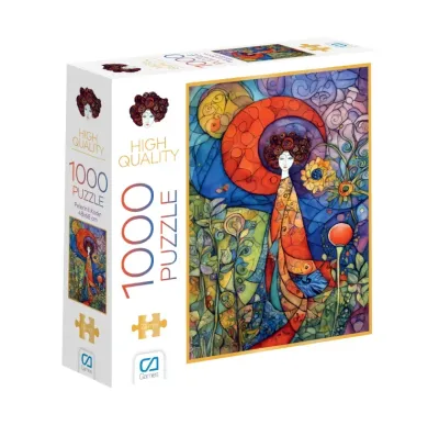PELERİNLİ KADIN PUZZLE 1000