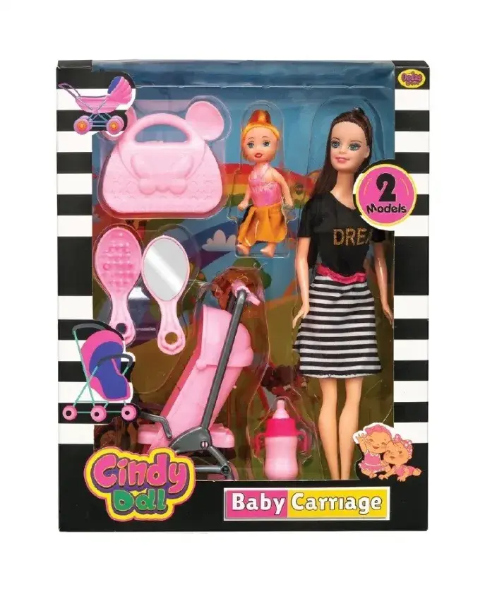 02426 CINDY DOLL LUKS PUSETLİ BEBEK*36*