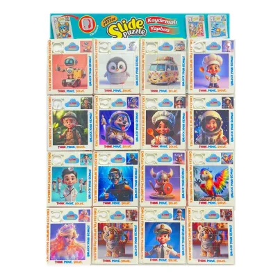 KARTELA BÜYÜK BOY KAYDIRMALI PUZZLE 16 ADET