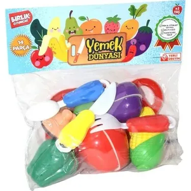 5 MEYVELİ KESİLEBİLEN YEMEK DÜNYASI 14 PARÇA