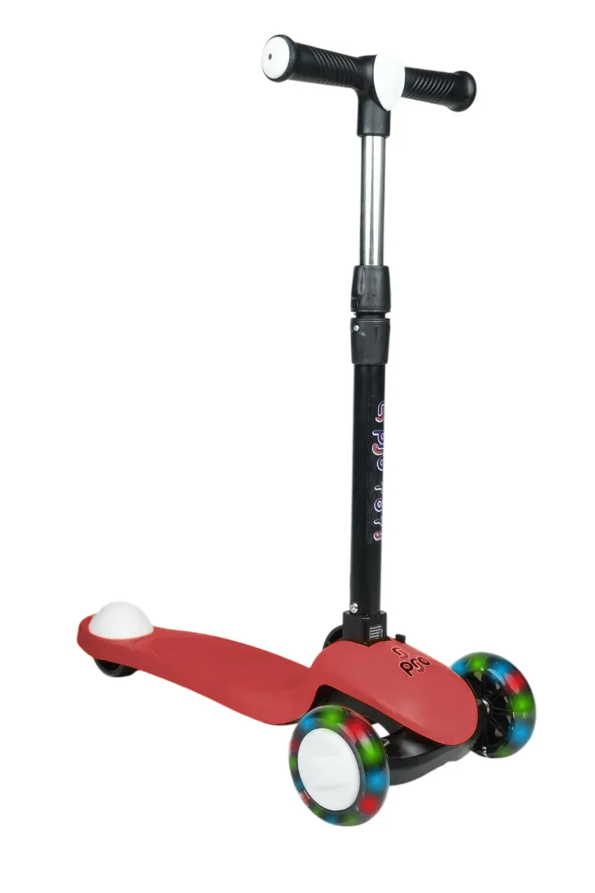 PRO WHEELS IŞIKLI SCOOTER KIRMIZI 3+ 50 KG