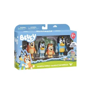 Bluey 4'lü Figür Seti Asorti
