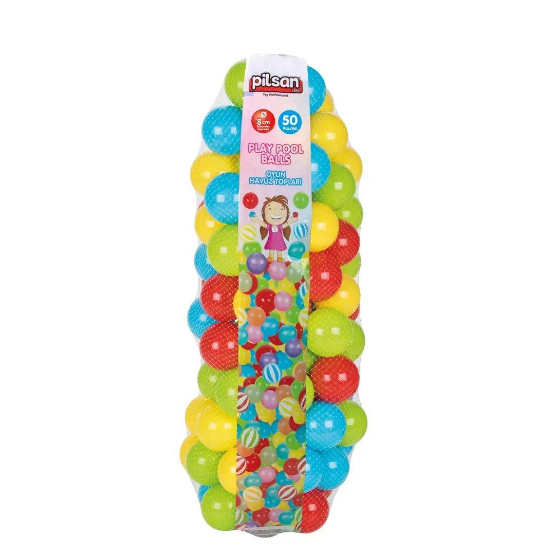 OYUN HAVUZ TOPLARI FİLEDE 8 CM 50 Lİ