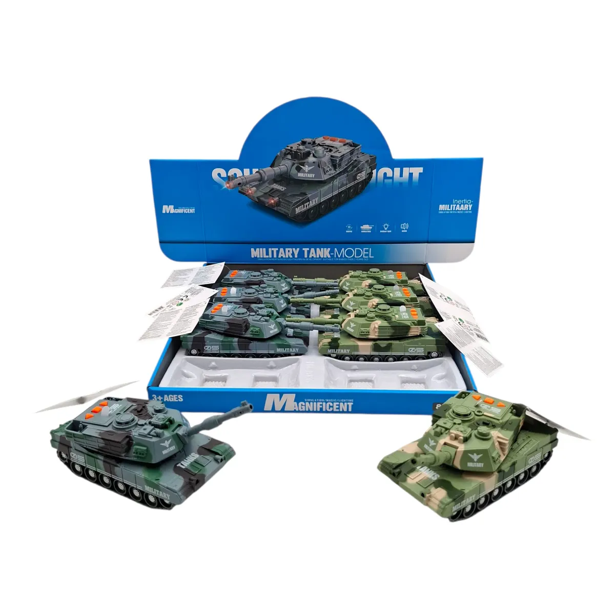 SESLİ PİLLİ SÜRTMELİ TANK