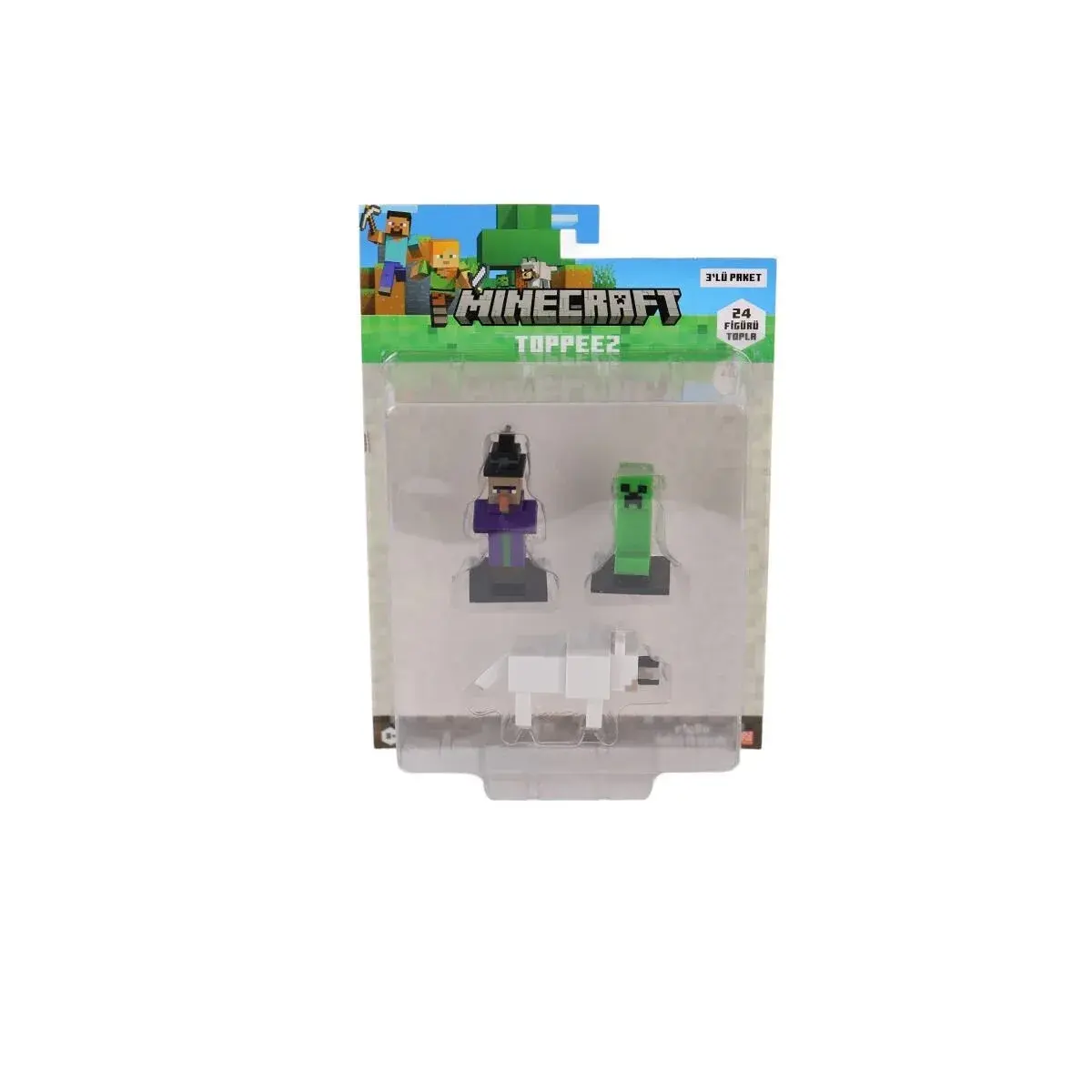 Minecraft 3D Figür Toppeez 3iü Set Asorti