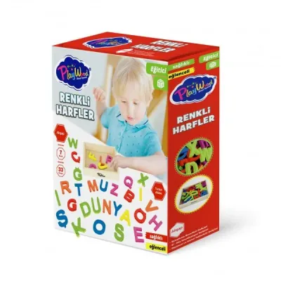 KUTUDA 33 PRÇ AHŞAP KASALI RENKLİ HALFLER