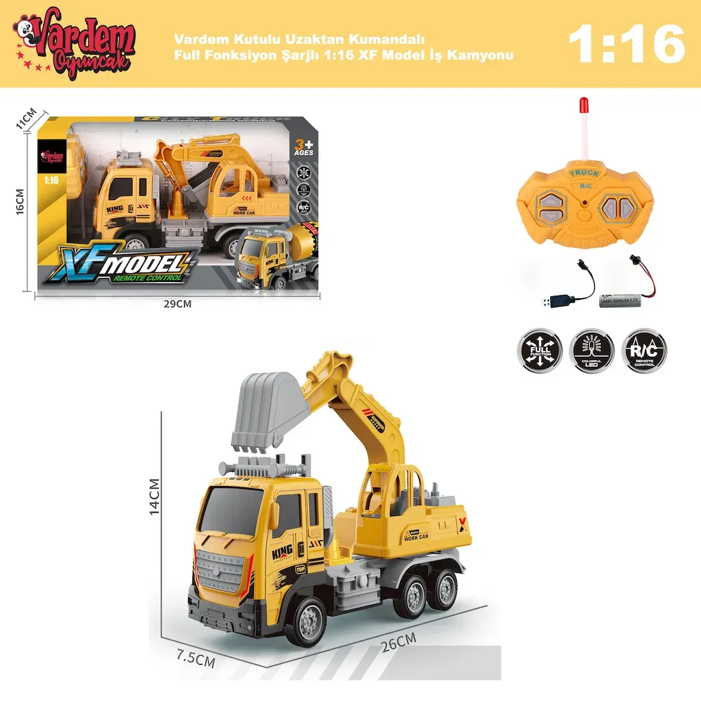 KUT. U/K F/F SARJLI 1:16 XF MODEL IS