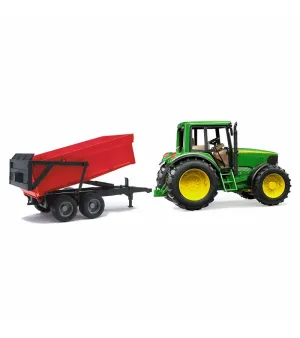 Bruder John Deere 6920 Traktör Kırmızı Römork 0205