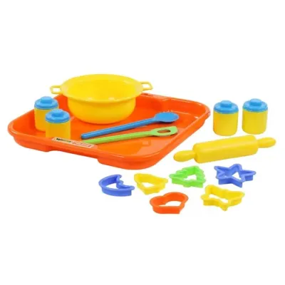 Set çocuk yemek takımı hamur işleri için №1 tepsi ile